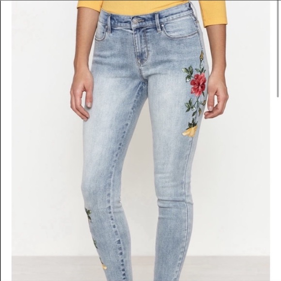 PacSun Denim - PacSun Embroidered Super Stretch Ankle Jegging 27